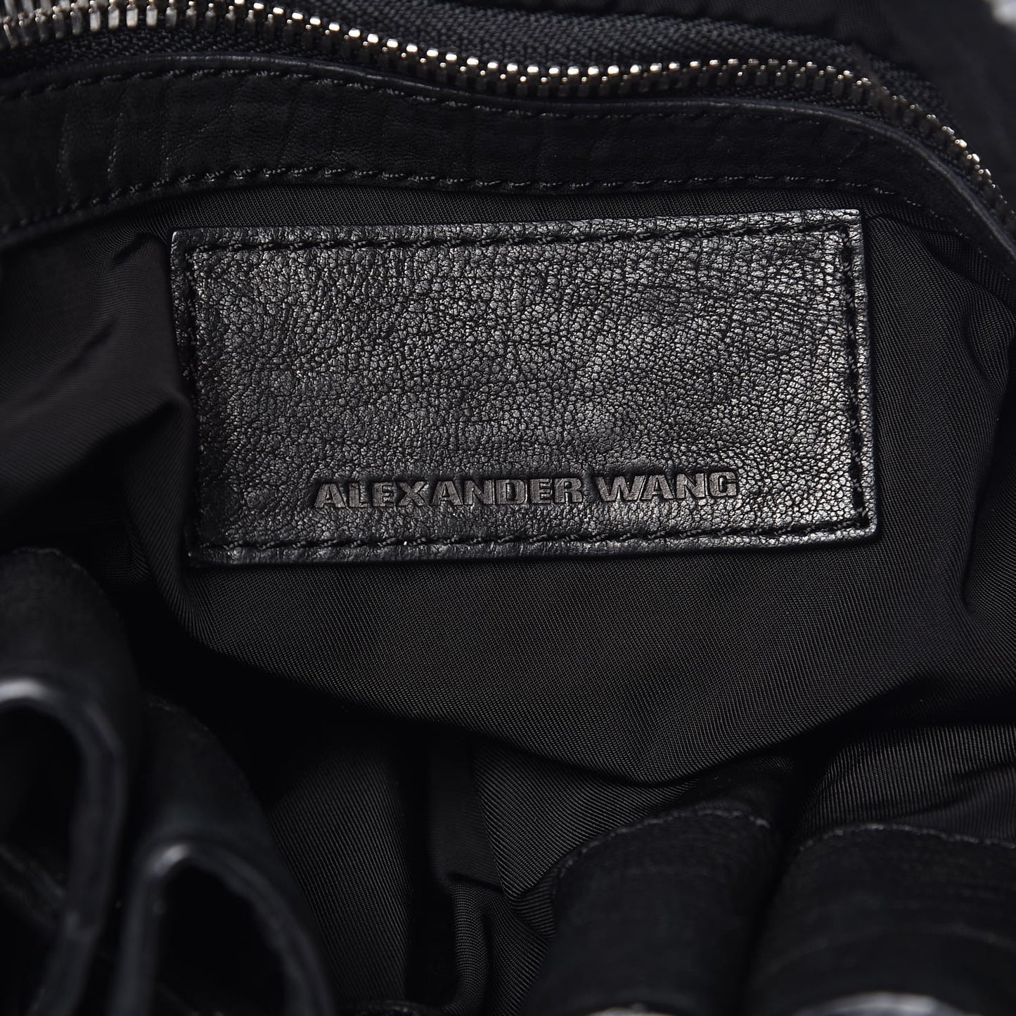 Pony Hair Diego Bucket Bag Black with Nickel Hardware