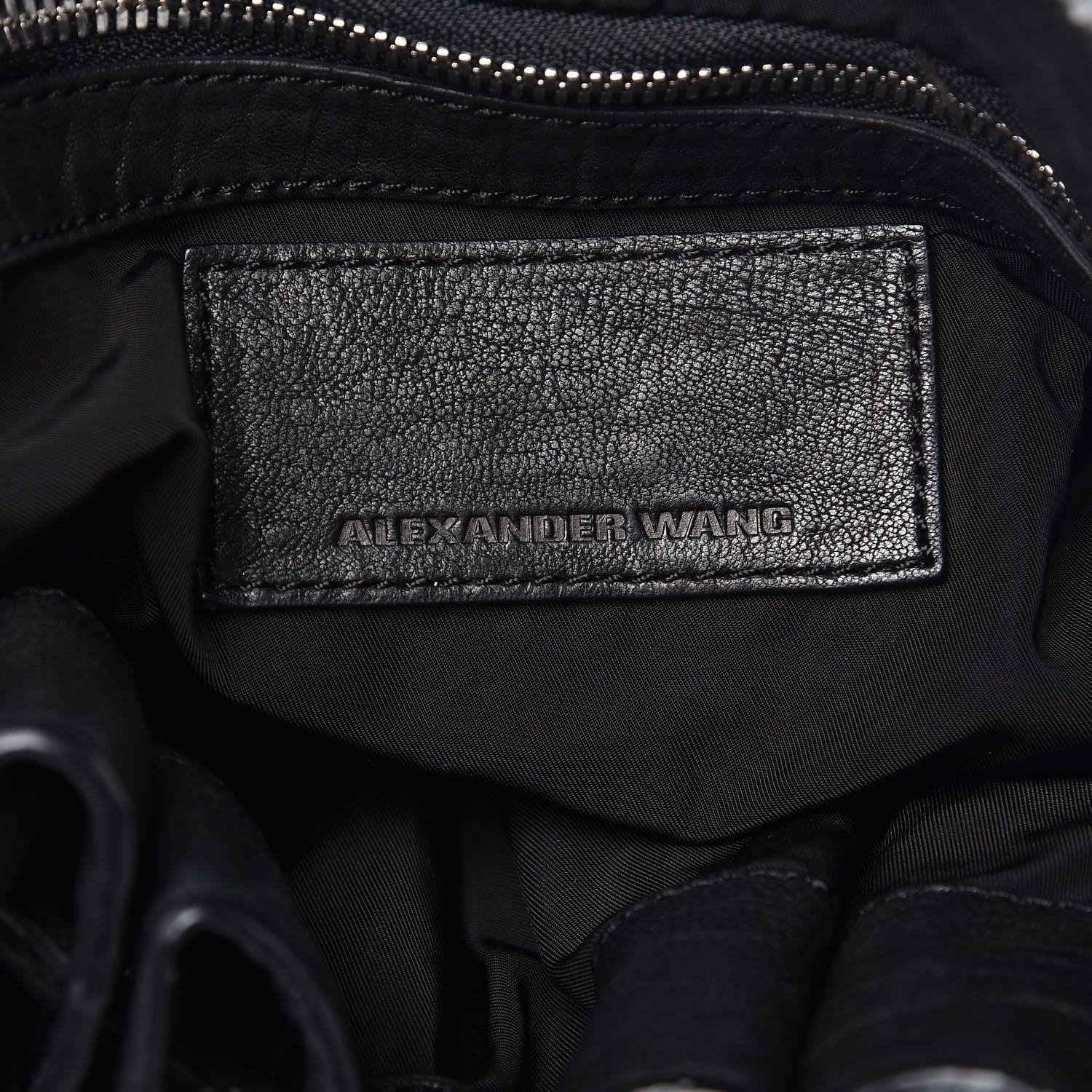 Alexander Wang Pony Hair Diego Bucket Bag Black with Nickel Hardware 6 of 11