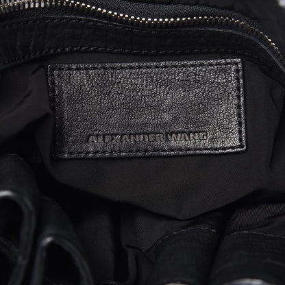 Alexander Wang Pony Hair Diego Bucket Bag Black with Nickel Hardware 6 of 11