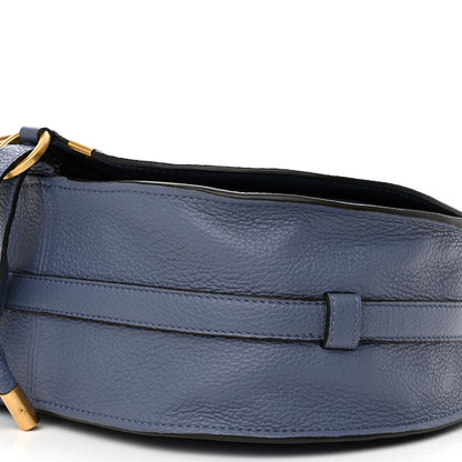 Chloe Calfskin Medium Marcie Round Crossbody Bag Street Blue 11 of 14