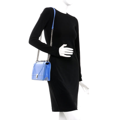 Christian Dior Lambskin Medium Diorama Flap Bag Blue 2 of 22