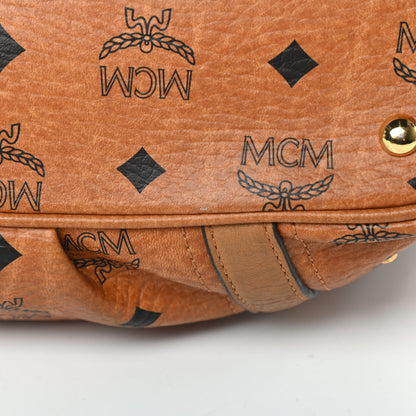 MCM Visetos Medium Essentials Shopper Tote Cognac 11 of 12