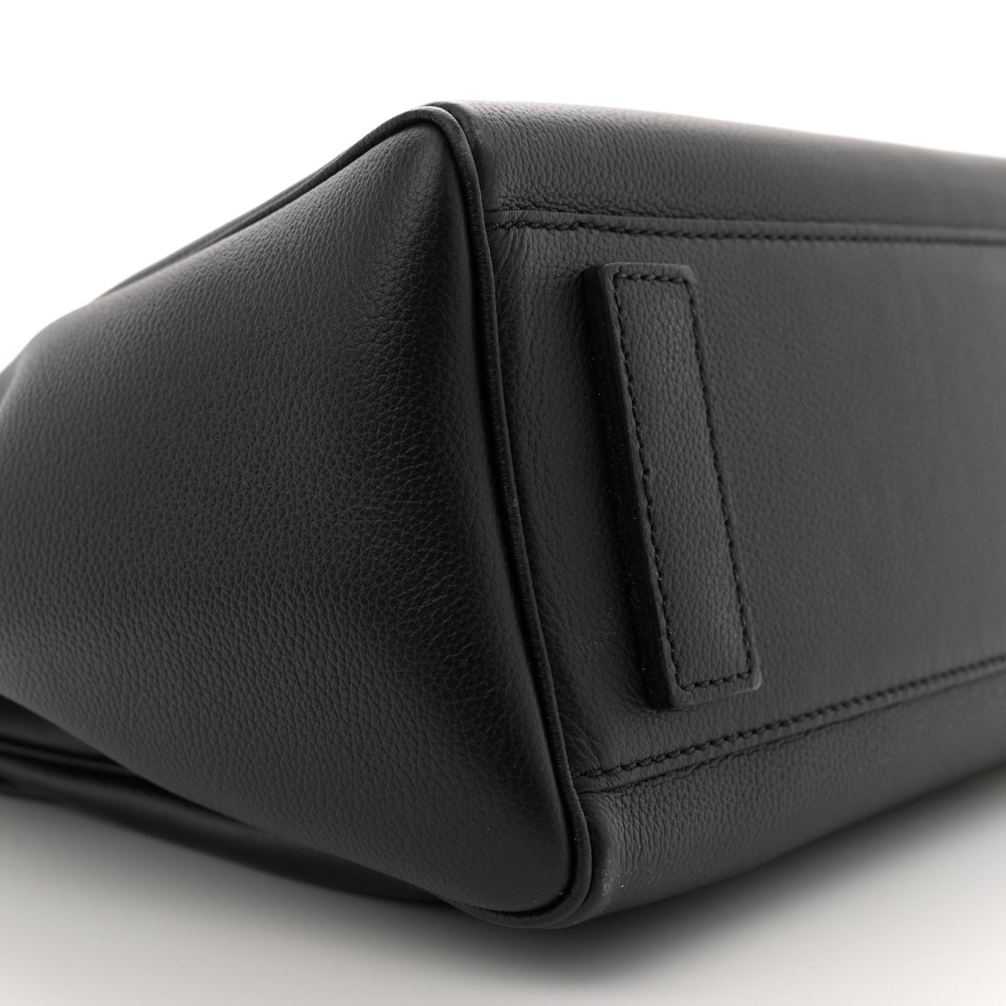 Grained Calfskin Large La Medusa Top Handle Bag Black Lilac