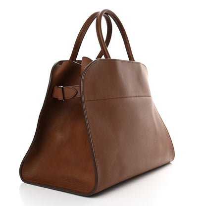 The Row Polished Saddle Calfskin Soft Margaux 15 Cuir 3 of 12