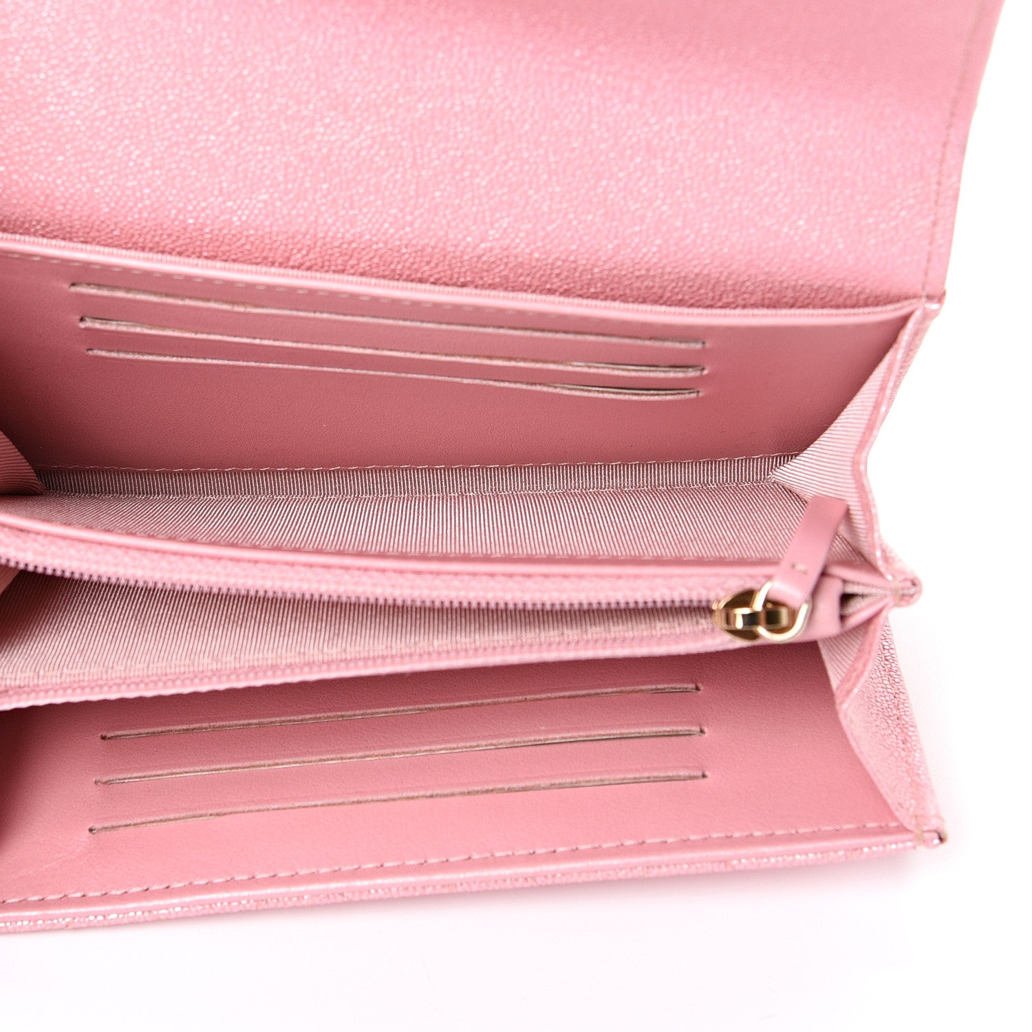 Chanel Iridescent Caviar Quilted Medium Flap Wallet Rose Pink 4 of 8