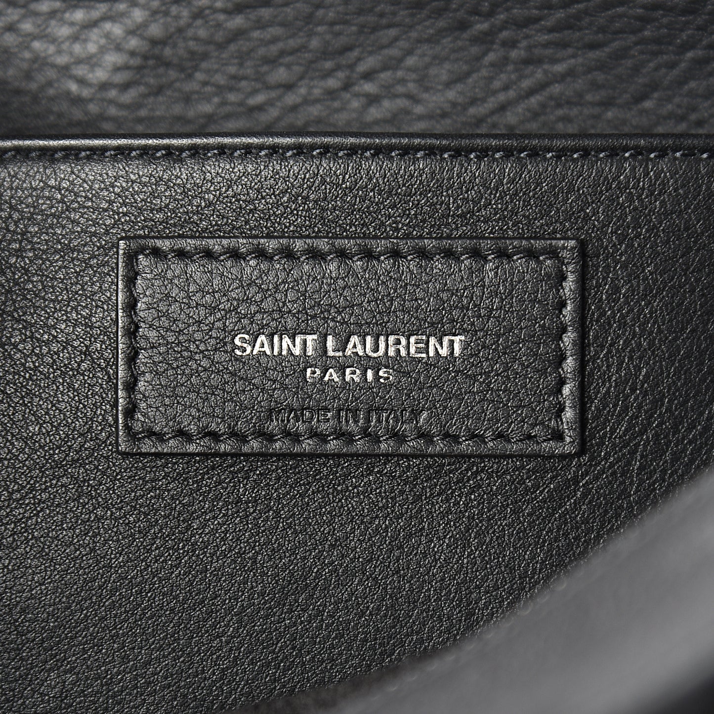 Smooth Calfskin Crocodile Embossed Small Monogram Downtown Cabas Black