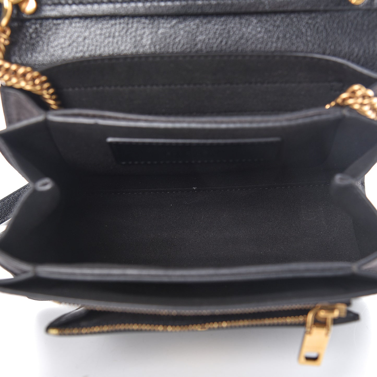 Goatskin Suede Small GV3 Shoulder Bag Black