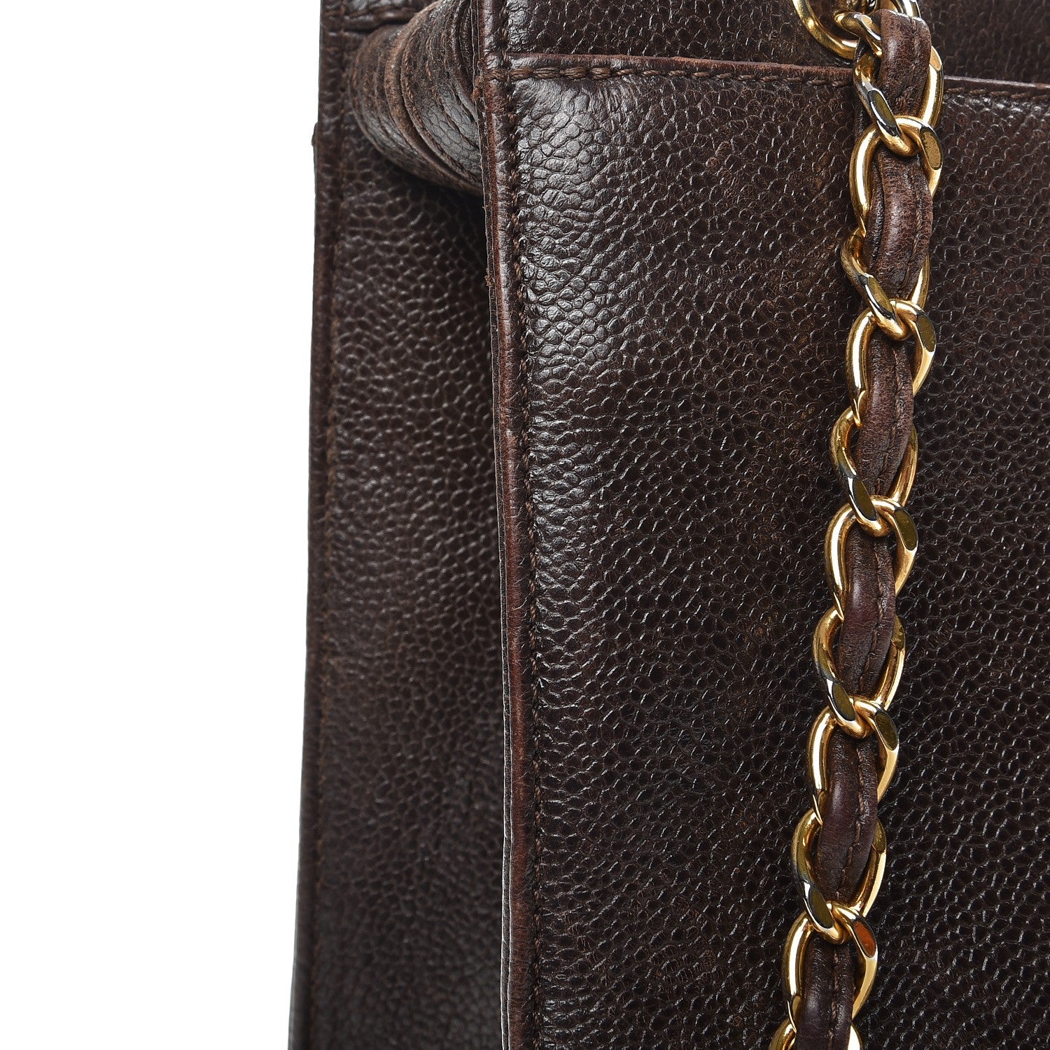 Chanel Caviar Shoulder Bag Brown 11 of 18