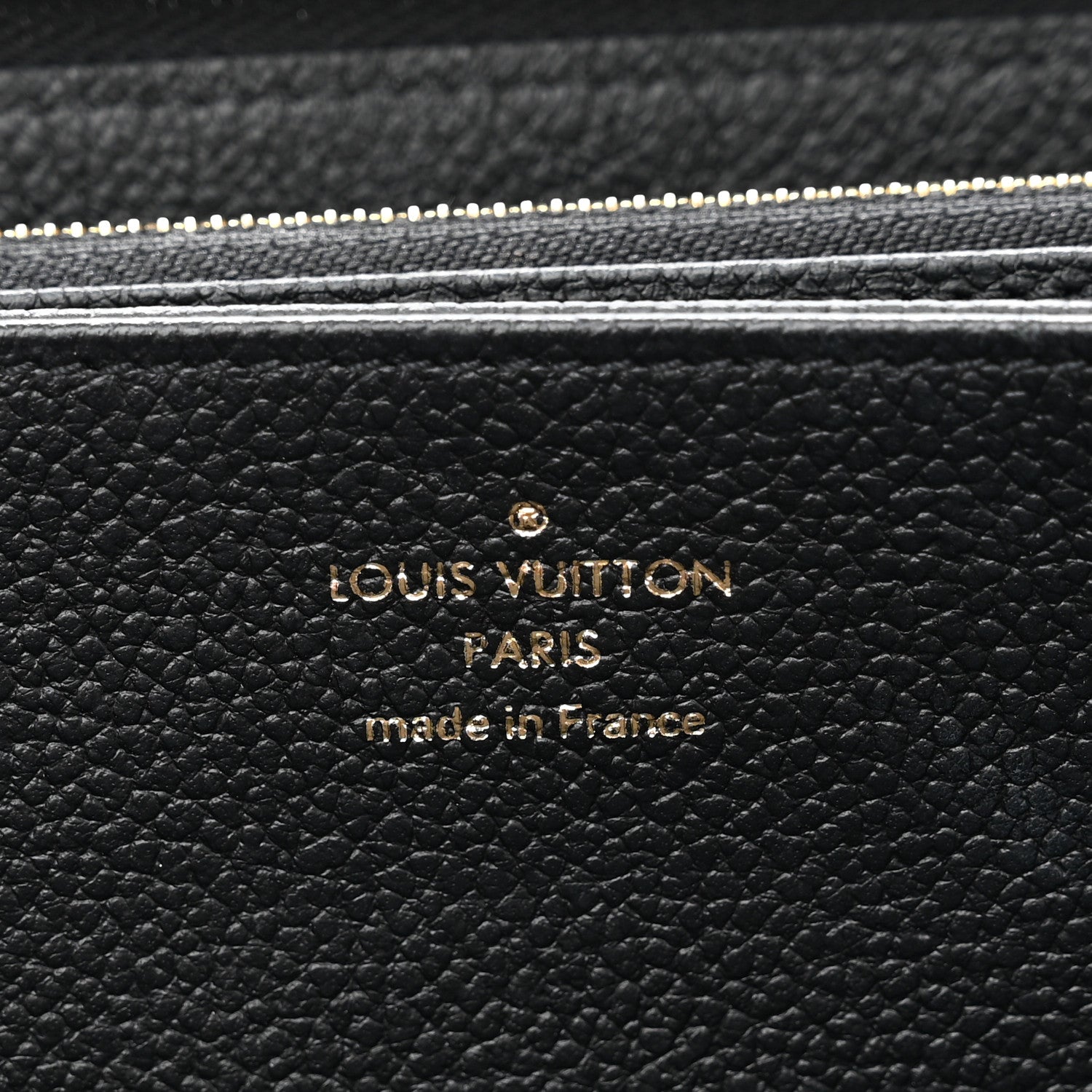 Louis Vuitton Empreinte Monogram Giant Zippy Wallet Black Beige 6 of 6