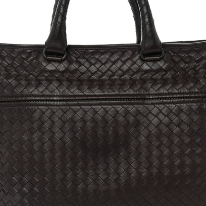Bottega Veneta Calfskin Leggero Intrecciato Briefcase Ebano 7 of 12