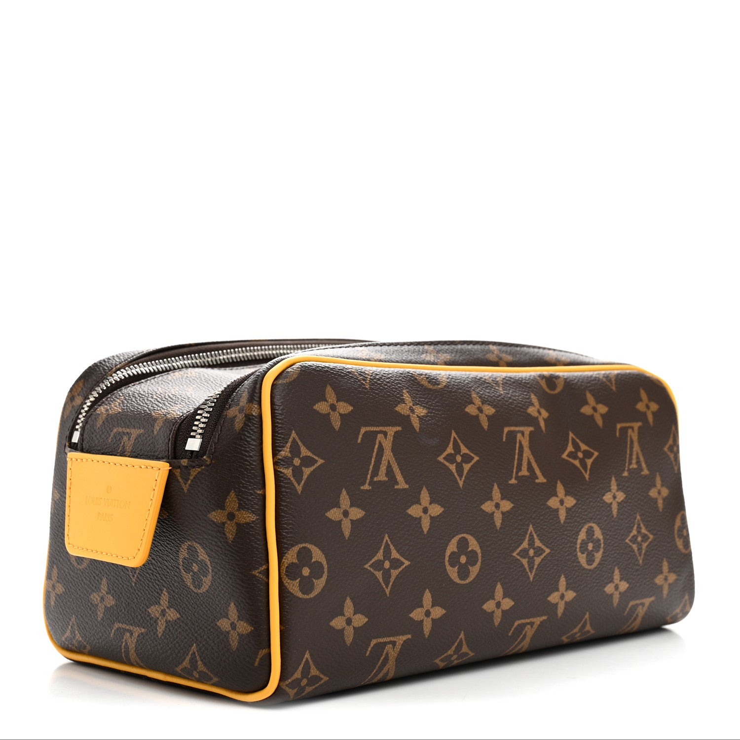 Louis Vuitton Monogram Macassar Dopp Kit Toilet Pouch Safran Yellow 3 of 7
