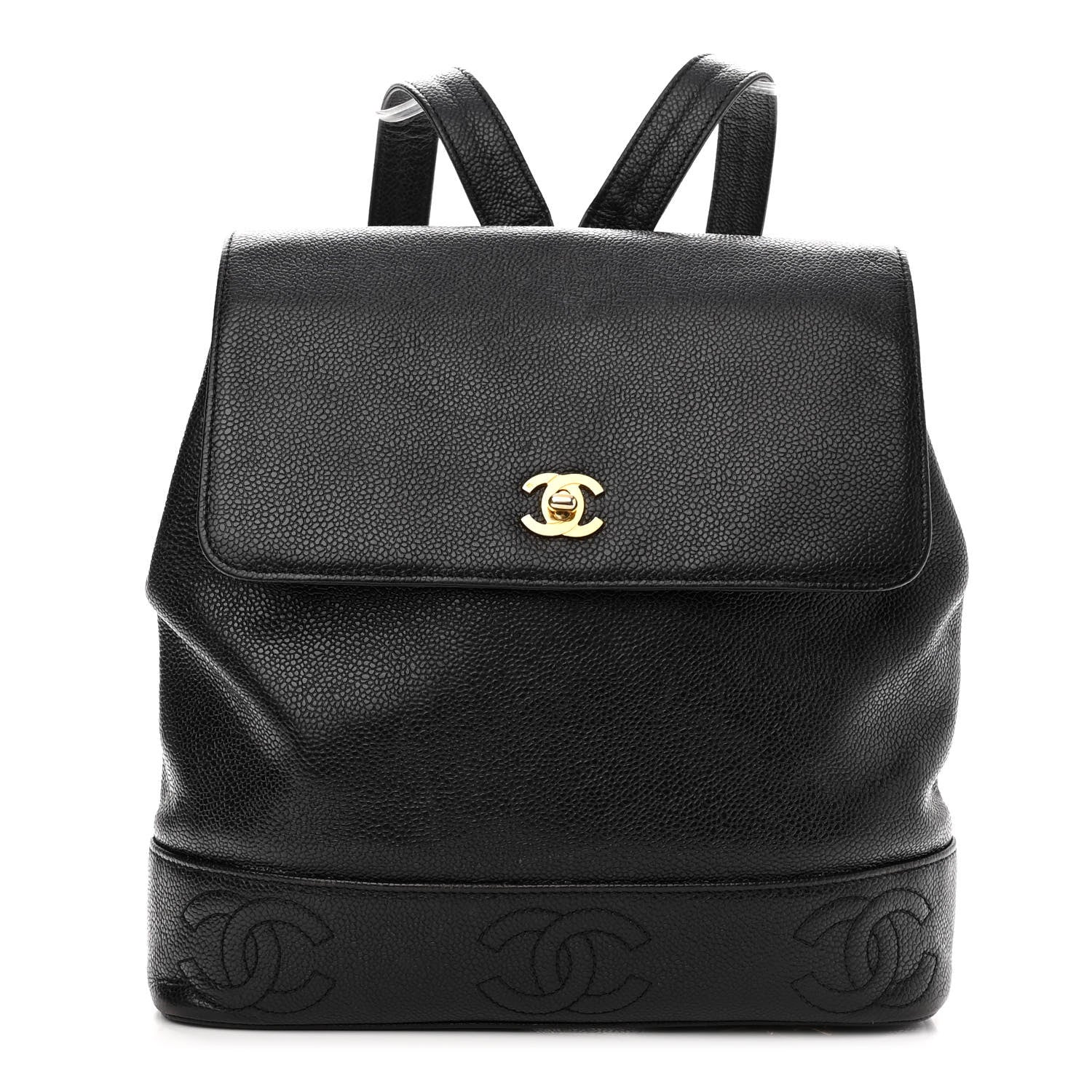 Chanel Caviar CC Backpack Black 1 of 12