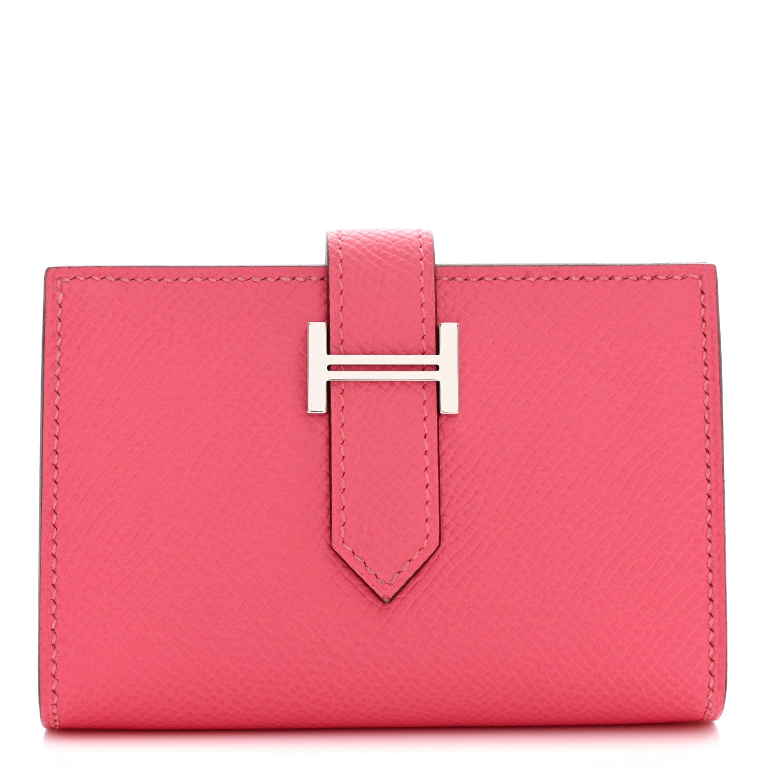 Hermes Epsom Mini Bearn Wallet Rose Azalee 1 of 8
