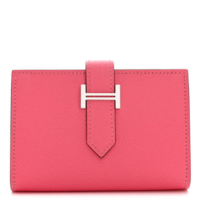 Hermes Epsom Mini Bearn Wallet Rose Azalee 1 of 8