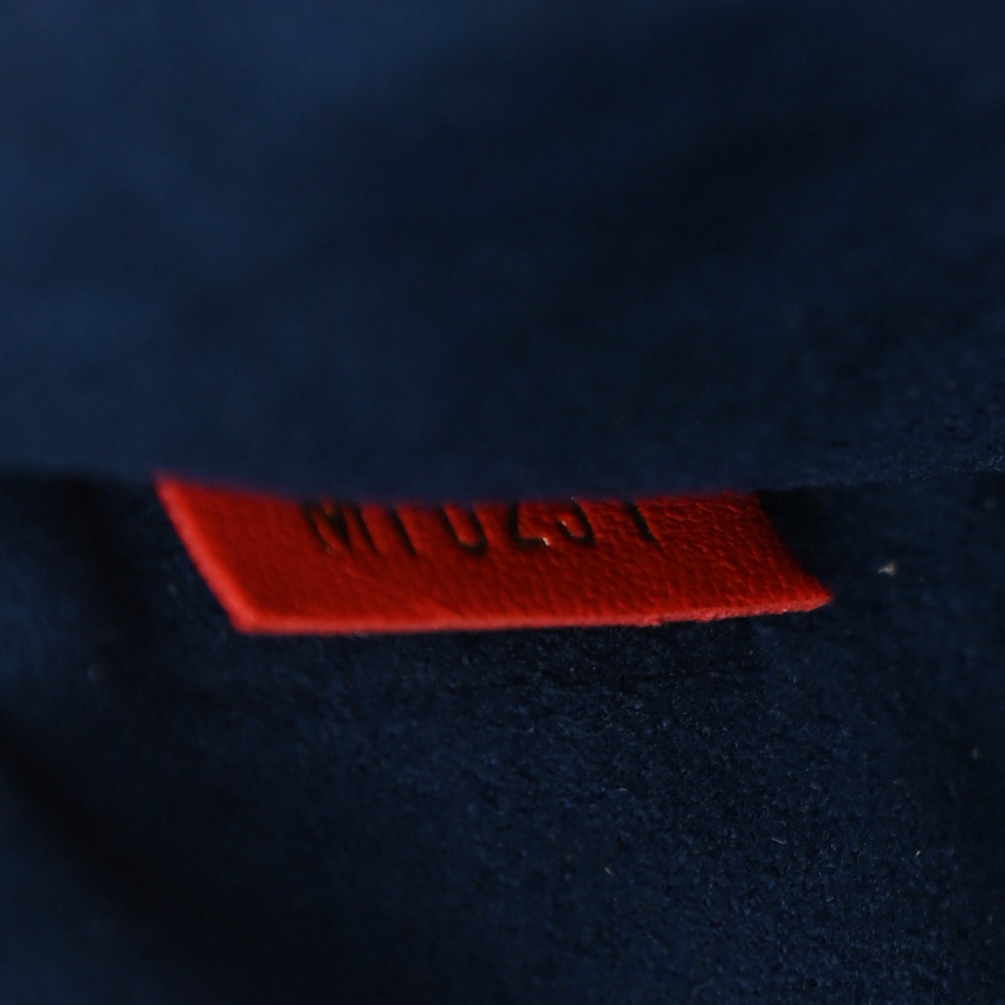 Lambskin Embossed Monogram Coussin PM Red