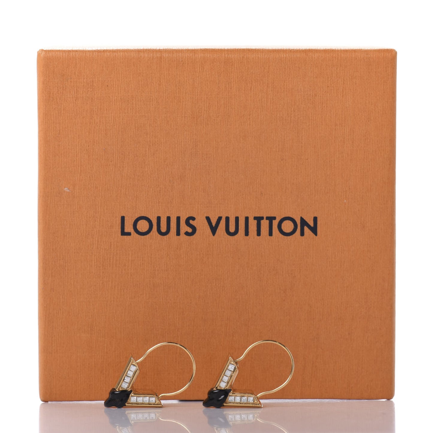 Crystal Enamel The Great Essential V Hoop Earrings Gold