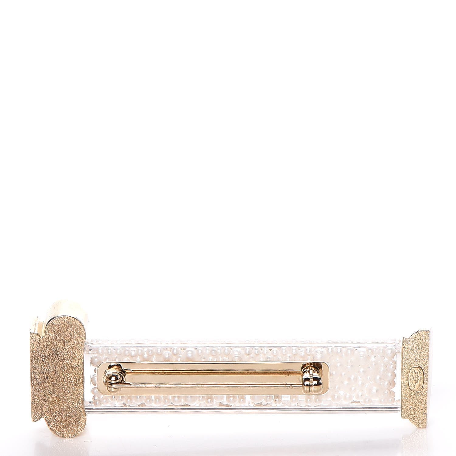 Chanel Pearl Ancient Greek Column Brooch Gold 3 of 5