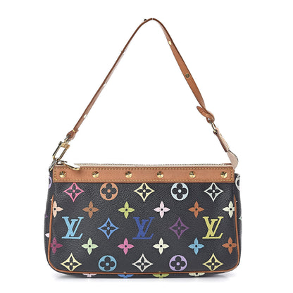 Louis Vuitton Monogram Multicolor Pochette Accessories Black 1 of 9