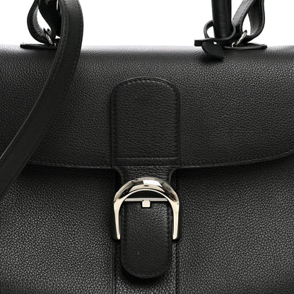 Delvaux Grained Calfskin MM Brillant Satchel Black 8 of 10