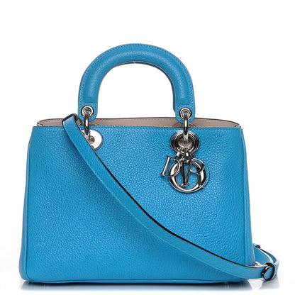 Christian Dior Bullcalf Small Diorissimo Tote Bleu Nosy 1 of 10