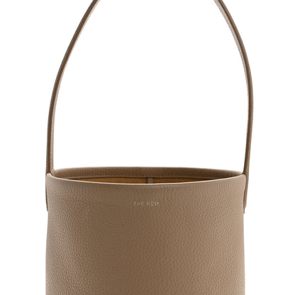 The Row Grained Calfskin Small N/S Park Tote Dark Taupe 7 of 9