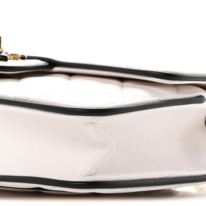 Chanel Lambskin Quilted Resin CC Mini Flap Bag White Black 10 of 10