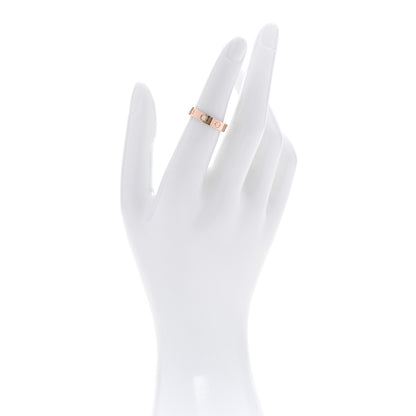Cartier 18K Pink Gold Diamond 4mm LOVE Wedding Band Ring 51 5.75 2 of 5