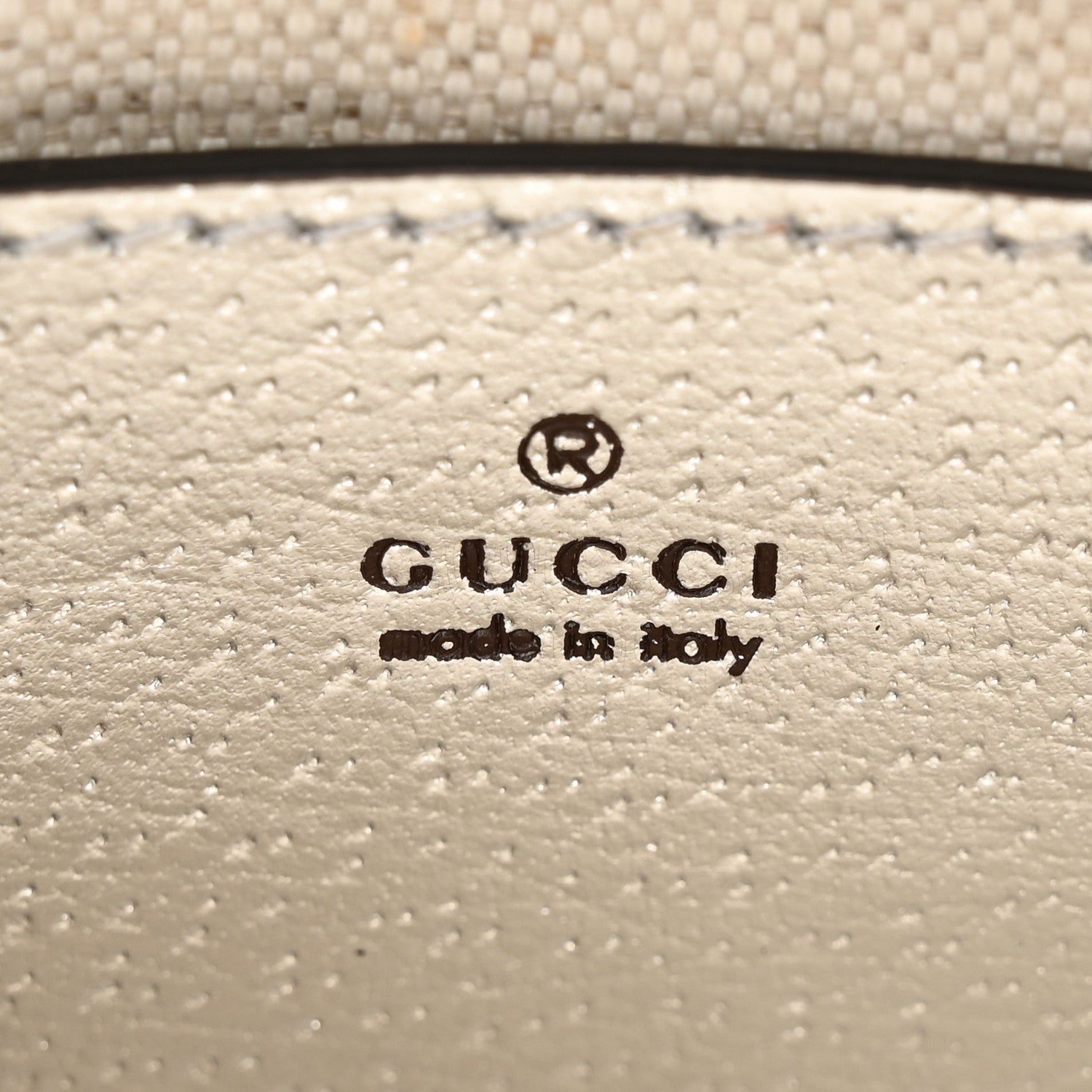 Gucci GG Supreme Monogram Lame Textured Dollar Calfskin Mini Ophidia Chain Bag Beige Ebony Silver 6 of 10