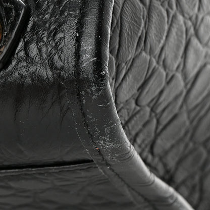 Balenciaga Calfskin Crocodile Embossed Classic Hardware City Black 17 of 17