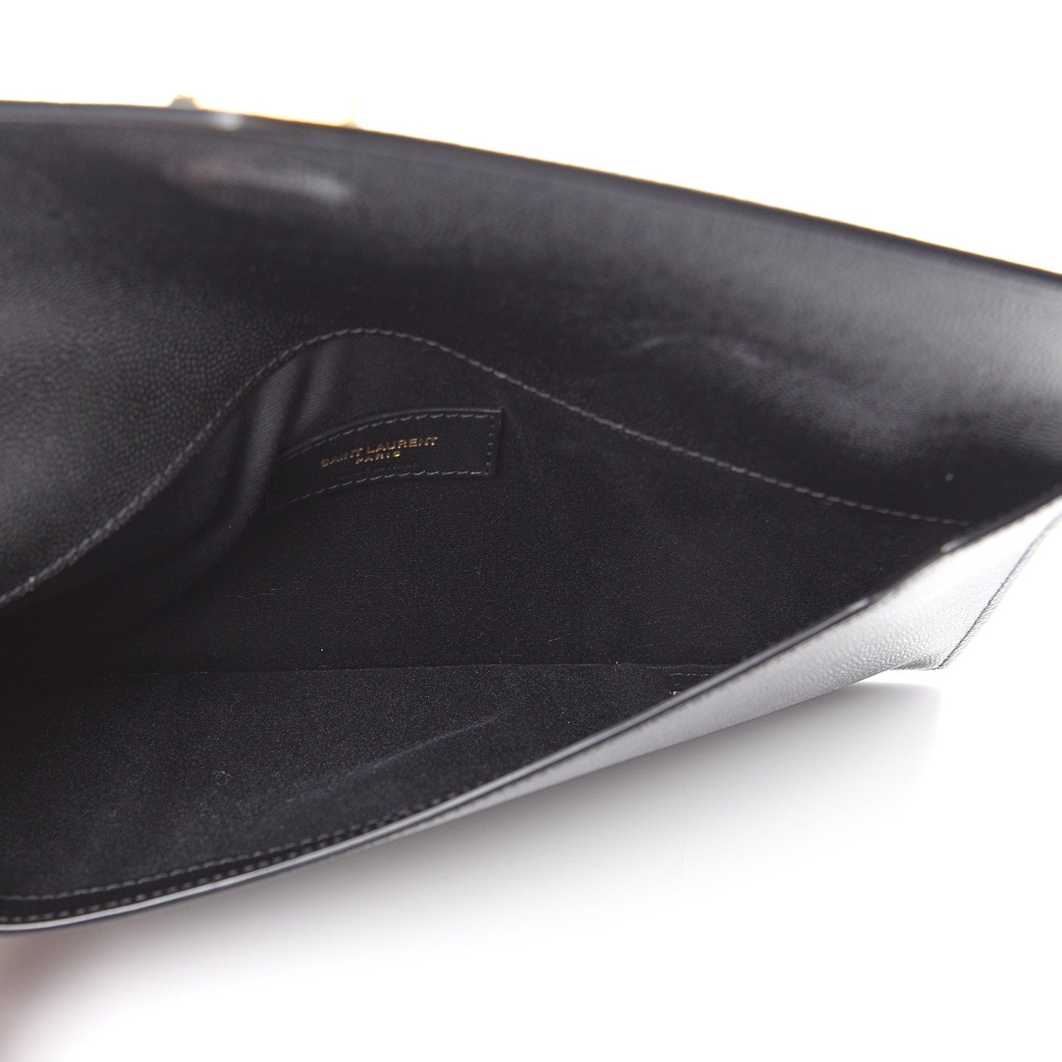 Saint Laurent Grain De Poudre Uptown Pouch Black 4 of 7