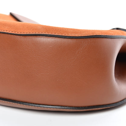 Chloe Suede Smooth Calfskin Drew Shoulder Bag Classic Tobacco 9 of 12