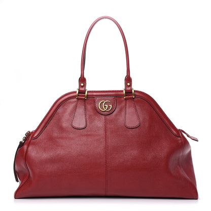 Gucci Calfskin Large Re(Belle) Top Handle Bag Red 1 of 14