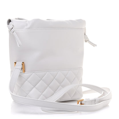 Versace Nappa Quilted Medusa Bucket Bag White 3 of 12