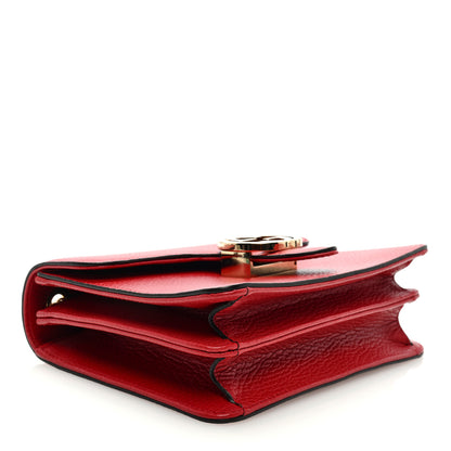 Gucci Dollar Calfskin Small Interlocking G Shoulder Bag Red 4 of 10