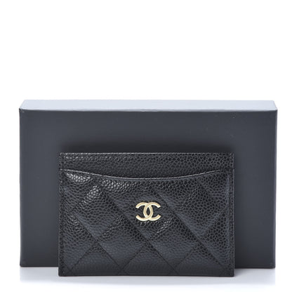 Chanel Caviar Quilted Card Holder Black 9 of 9