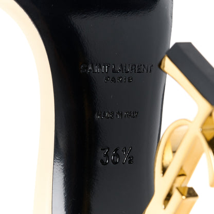 Saint Laurent Calfskin 110 Opyum Sandals 36.5 Real Beige 6 of 9