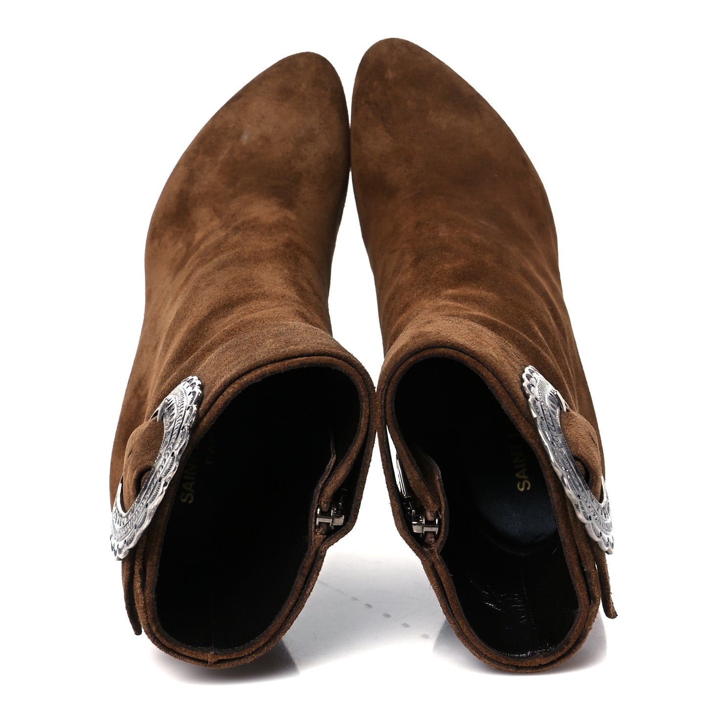 Suede Embellished Joplin Buckle Booties 37.5 Land