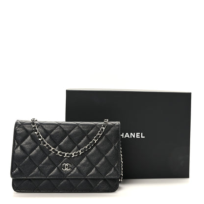 Chanel Caviar Quilted Wallet on Chain WOC Black 11 of 11