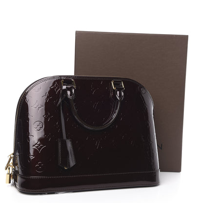 Louis Vuitton Vernis Alma PM Amarante 9 of 9