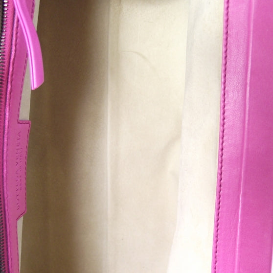Woven Leather Doctor Bag Pink