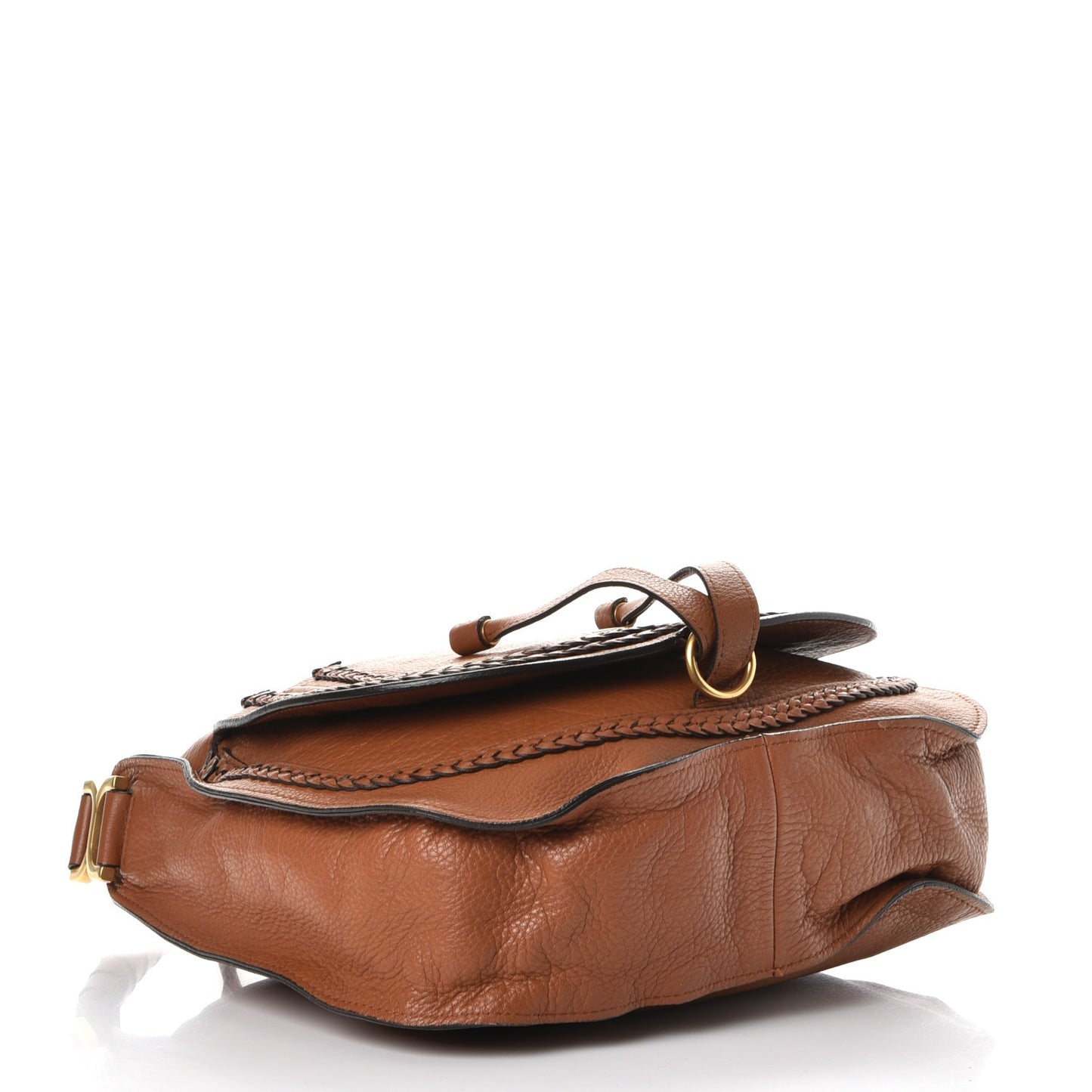 Calfskin Braided Medium Marcie Hobo Caramel