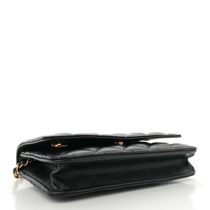 Chanel Caviar Quilted Wallet on Chain WOC Black 4 of 13