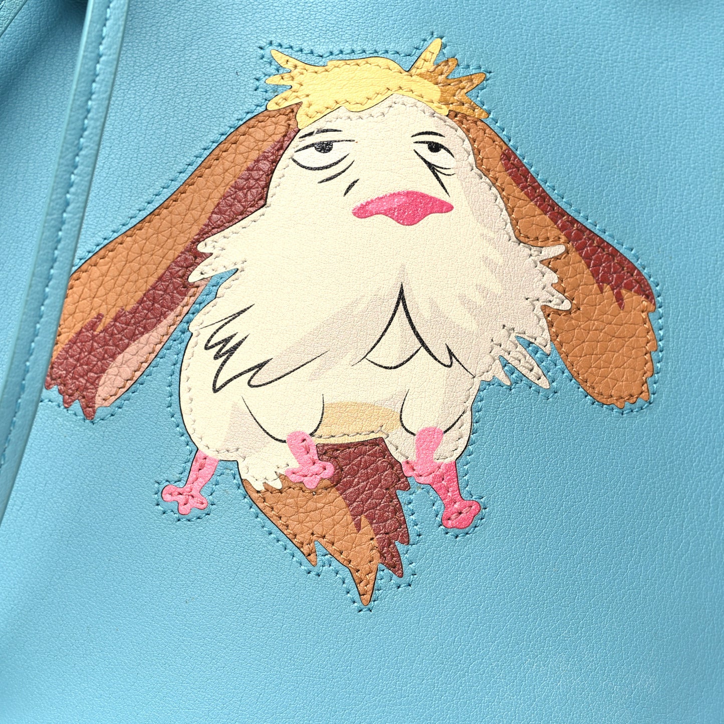 X HOWL'S MOVING CASTLE Calfskin Heen Dice Pocket