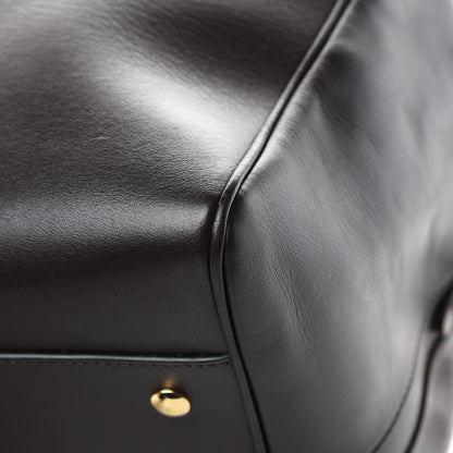 Burberry Smooth Calfskin Medium Cube Bowling Bag Dark Brown 10 of 14