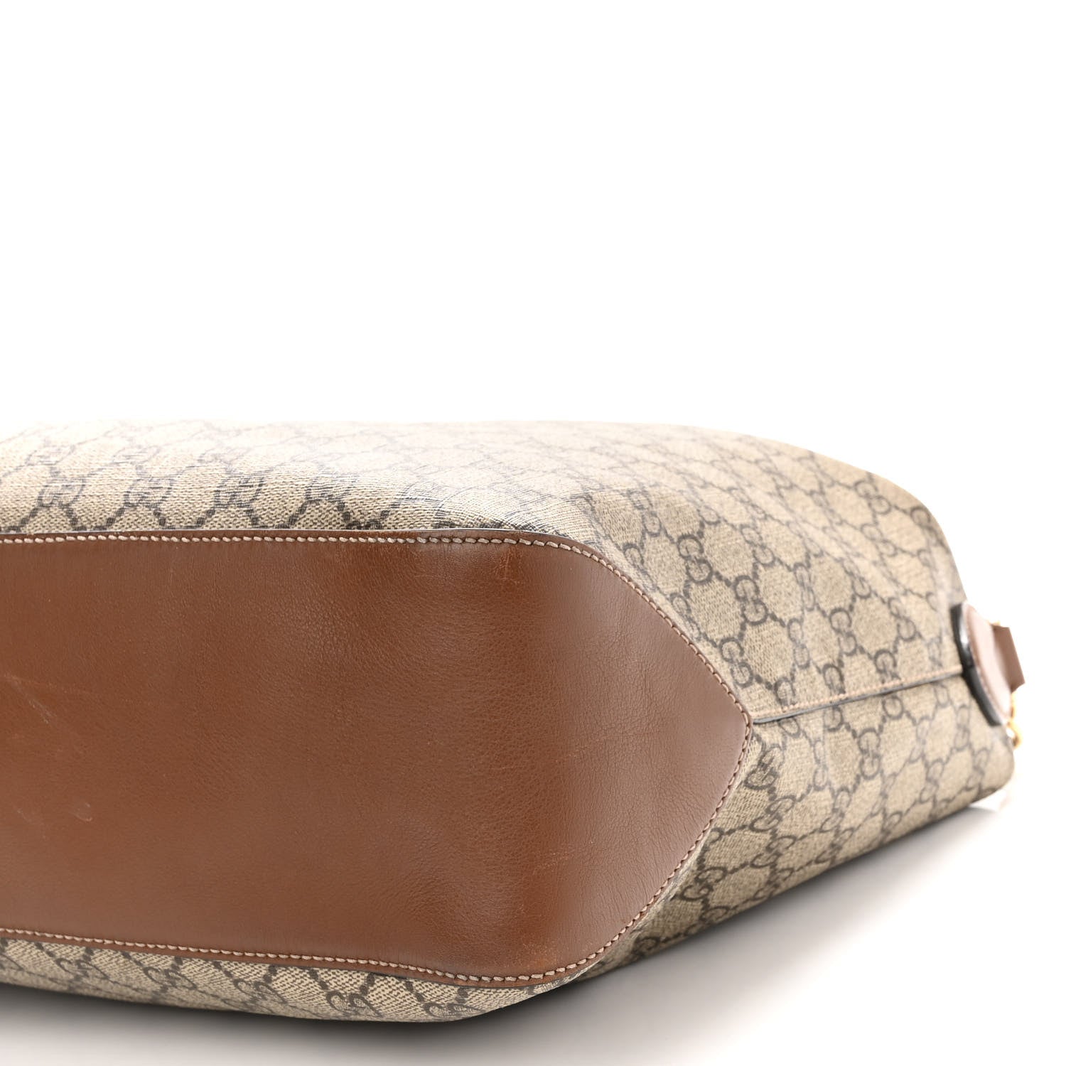 Gucci GG Supreme Monogram Large Linea A Hobo Light Brown 9 of 11