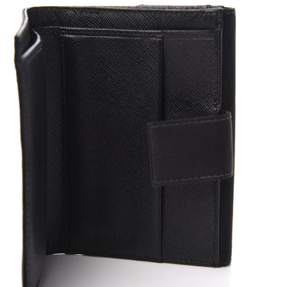 Prada Tessuto Nylon French Wallet Black 9 of 10