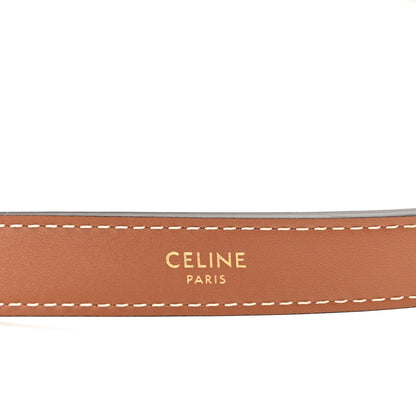 Celine Triomphe Canvas Calfskin Ava Shoulder Bag Tan 6 of 9