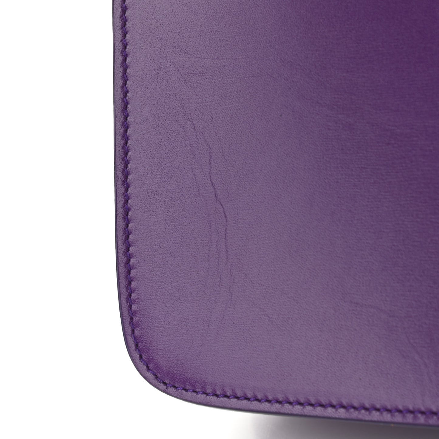 Smooth Calfskin Carre Satchel Purple