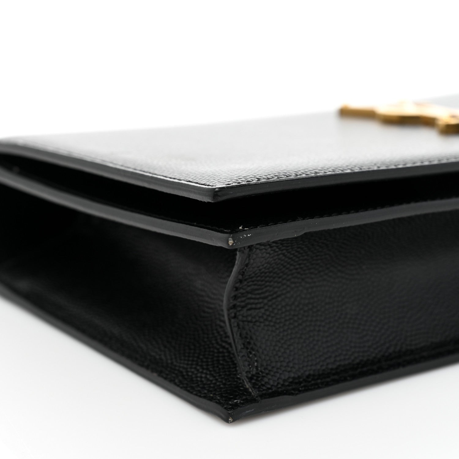 Saint Laurent Grain De Poudre Classic Monogram Kate Clutch Black 12 of 13