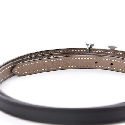 Hermes Swift Epsom 13mm 5382 Rock Belt 85 Black Etoupe 5 of 7